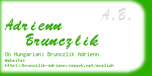 adrienn brunczlik business card